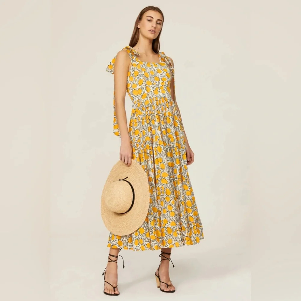 Millie Resort Daphne Citrus Yellow Dress